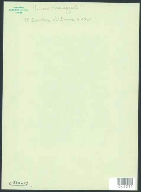 I. Suonatore di liuto - Dresda. Galleria.