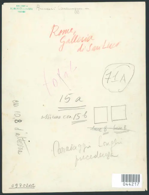 Anonimo - sec. XVII - Ritratto di Michelangelo Merisi da Caravaggio