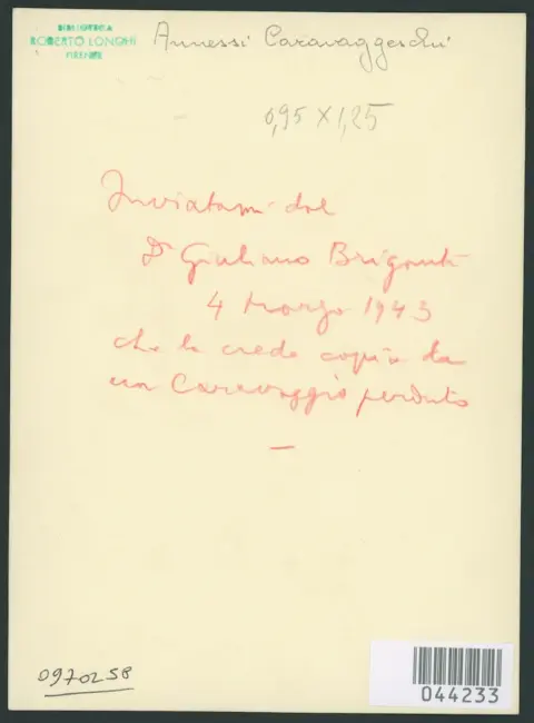 Merisi Michelangelo (Caravaggio) - copia da - sec. XVII - Dedalo e Icaro