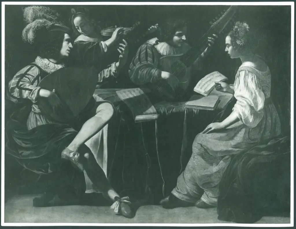 Ducamps Jean (?); - Anonimo caravaggesco italiano;  - sec. XVII - Concerto