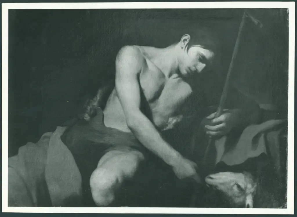 Roma - Ufficio di Esportazione. Tela rappresentante S. Giovannino