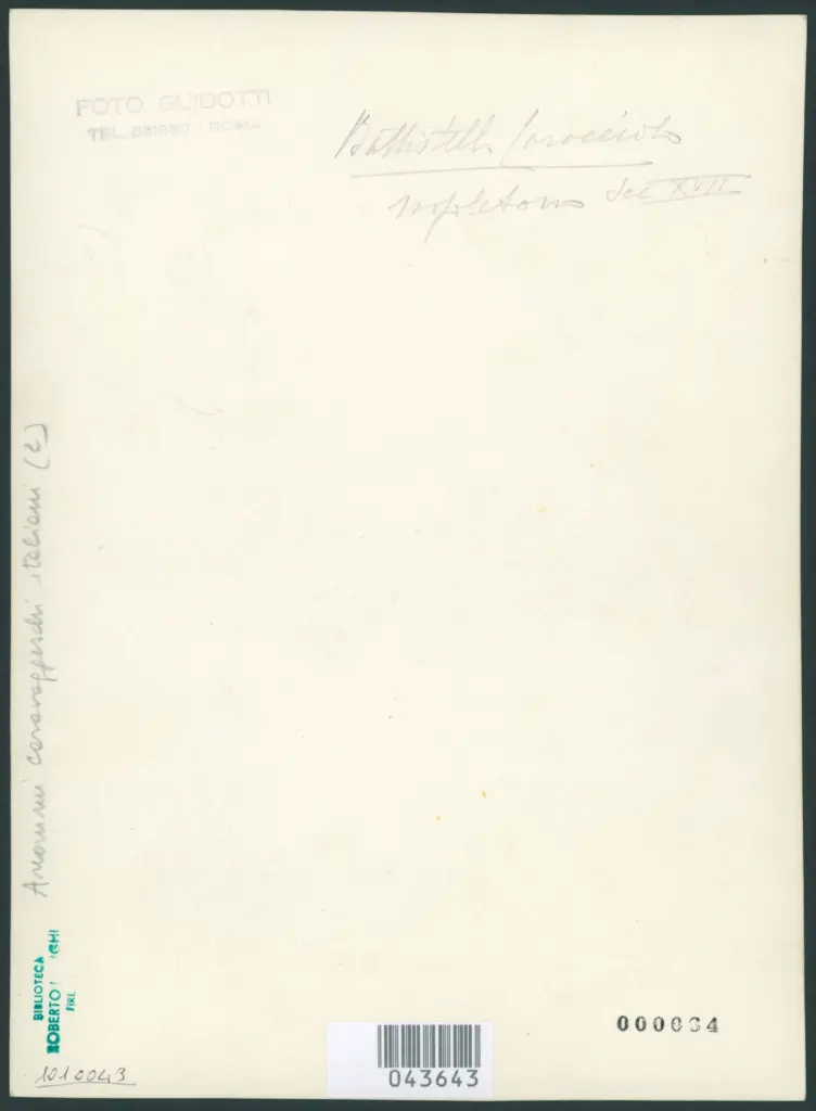 Anonimo caravaggesco italiano - sec. XVII - Figura maschile con cesta mentre compie gesto volgare