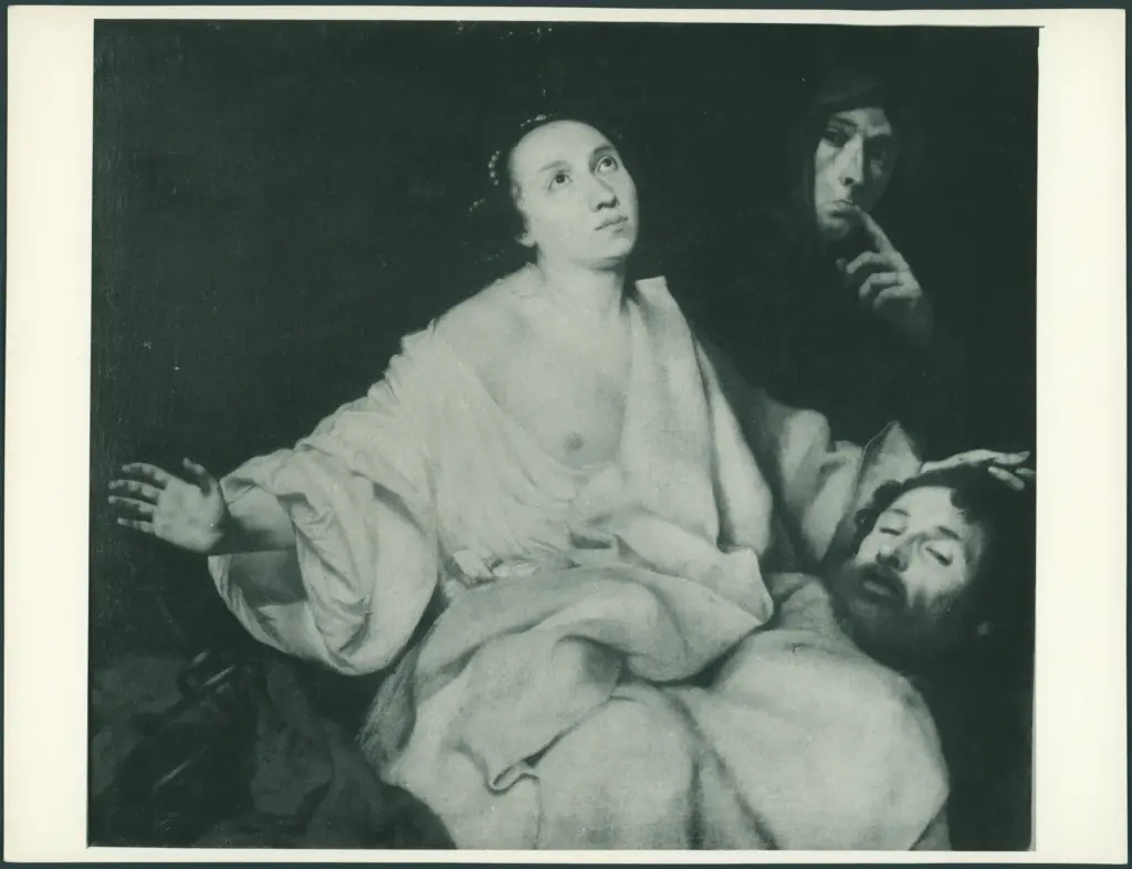 Anonimo caravaggesco italiano - sec. XVII - Giuditta con la testa di Oloferne