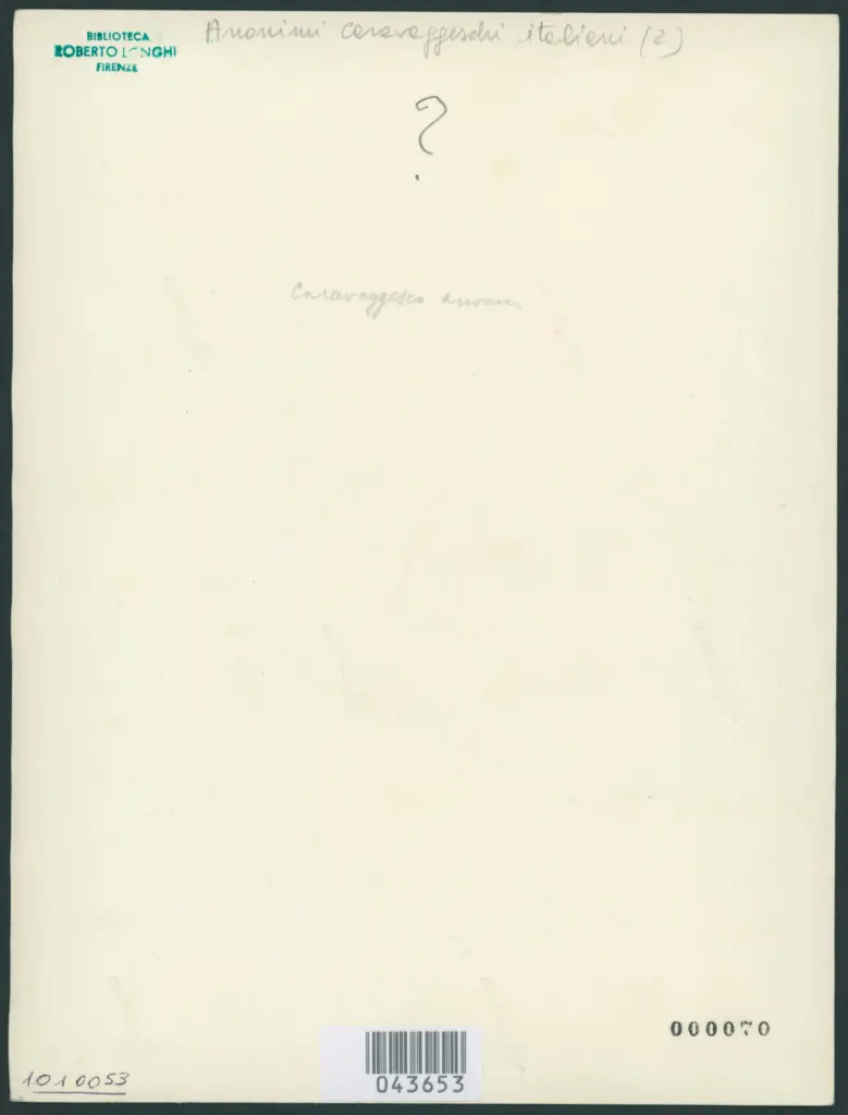 Anonimo caravaggesco italiano - sec. XVII - Suonatore di chitarra