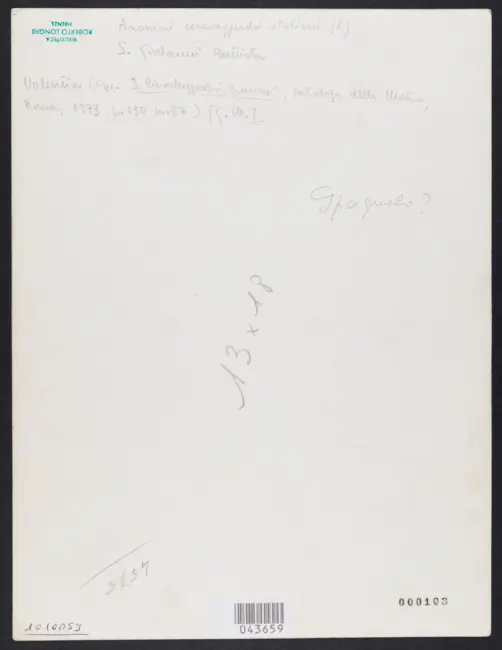 Anonimo caravaggesco italiano - sec. XVII - San Giovanni Battista con l'agnello