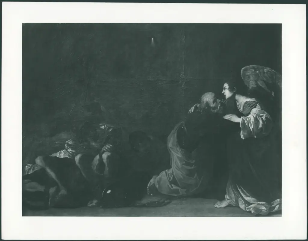 Anonimo caravaggesco nordico; Maestro del 'San Pietro liberato dal carcere'; Gentileschi Orazio - (?); ;  - sec. XVII - San Pietro liberato dal carcere da un angelo