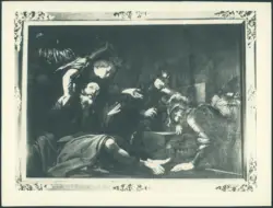 Anonimo caravaggesco italiano - sec. XVII - San Pietro liberato dal carcere da un angelo