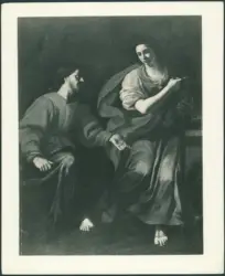 Anonimo caravaggesco italiano - sec. XVII - Cristo e la Samaritana al pozzo