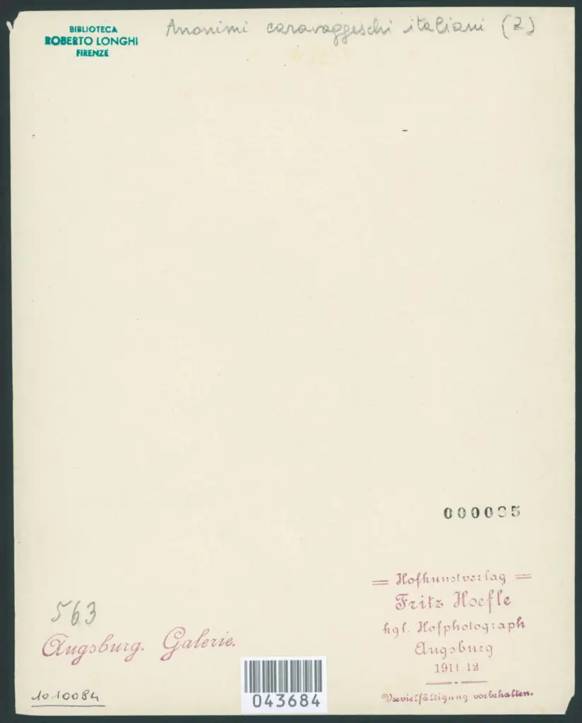 Anonimo caravaggesco italiano - sec. XVII - Ritratto di uomo con teschio