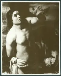 Anonimo caravaggesco italiano - sec. XVII - Martirio di san Sebastiano