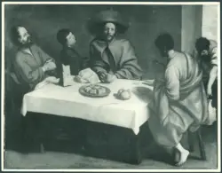 Anonimo caravaggesco italiano - sec. XVII - Cena in Emmaus