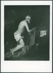 Anonimo francese - sec. XVII - San Girolamo in preghiera nella grotta