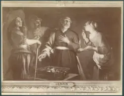 Paris - Musée National du Louvre. Le reniement de S. Pierre. (A. L. M. Le Nain).