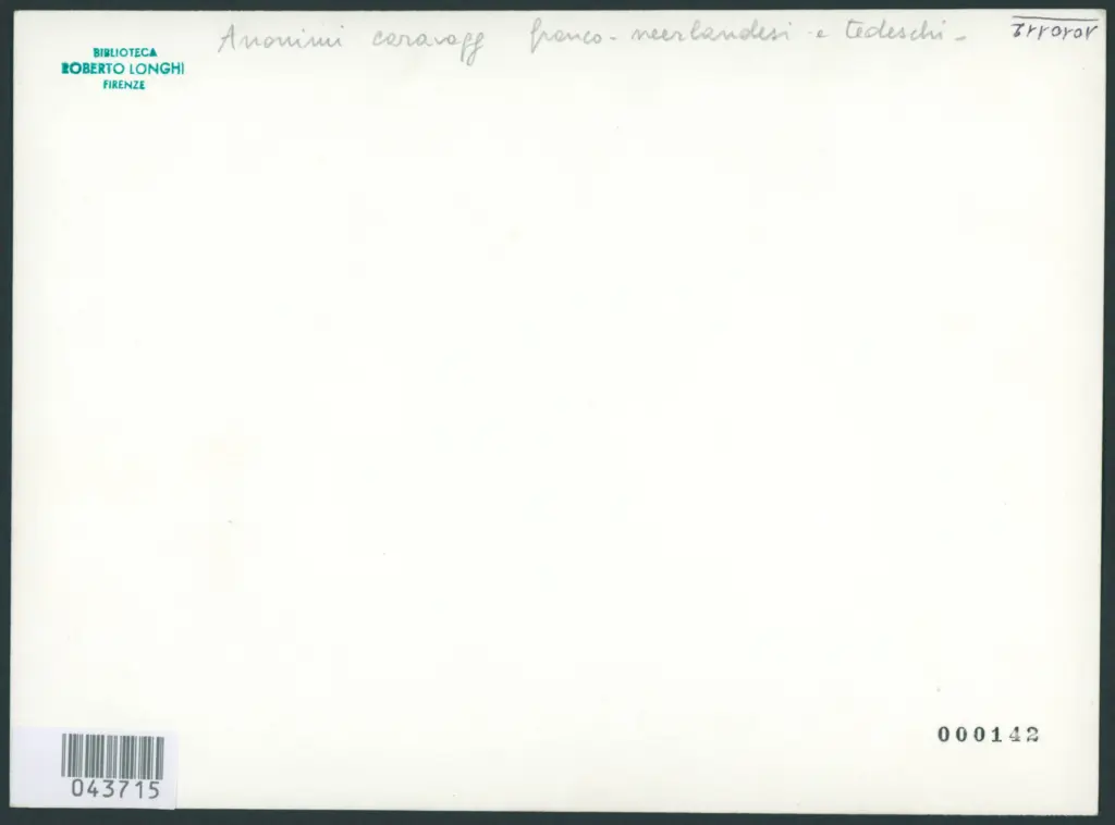 Anonimo caravaggesco franco-olandese; Anonimo caravaggesco tedesco - sec. XVII - Suonatore di liuto