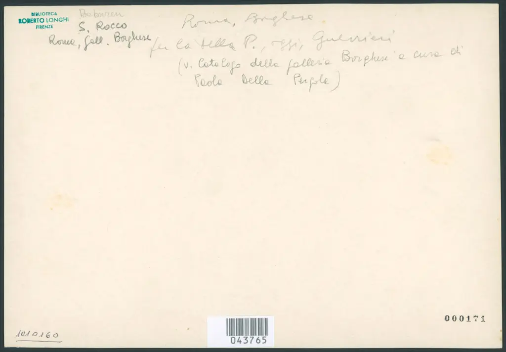 Baburen Dirk van - sec. XVII - San Rocco
