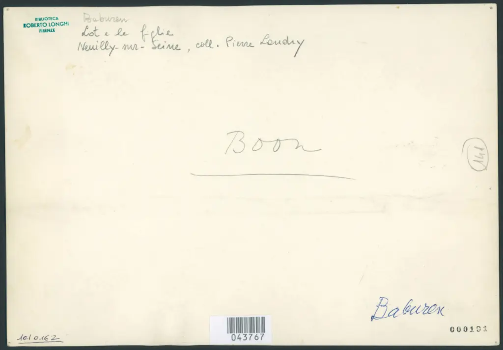 Baburen Dirk van - sec. XVII - Lot e le figlie