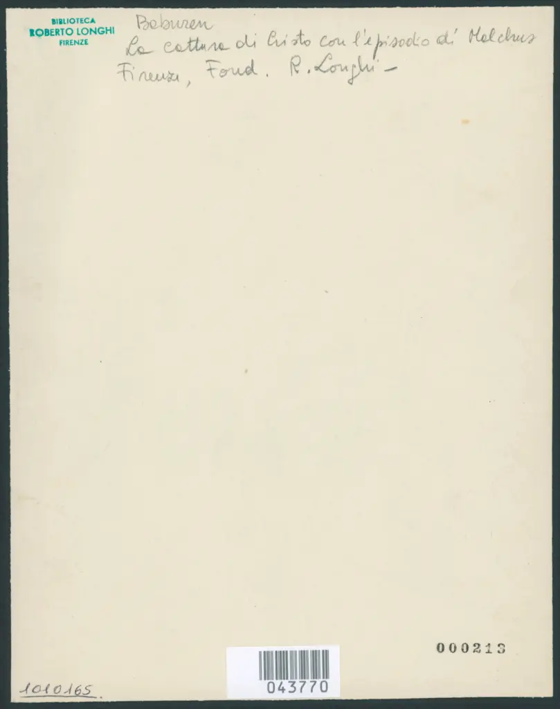 Baburen Dirk van - sec. XVII - Cattura di Cristo nell'orto con l'episodio di Malco