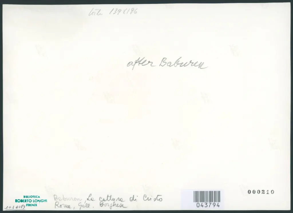 Baburen Dirk van - copia da - sec. XVII - Cattura di Cristo nell'orto