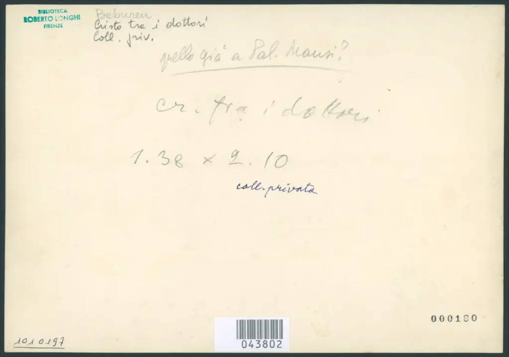 Baburen Dirk van - sec. XVII - Disputa di Gesù con i dottori del Tempio