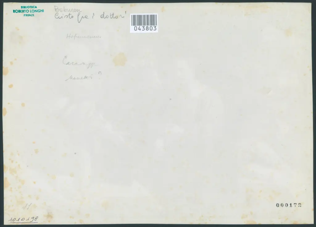 Baburen Dirk van - sec. XVII - Disputa di Gesù con i dottori del Tempio