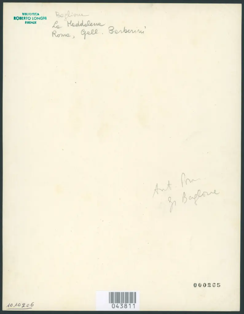 Roma. Galleria Barberini. La Maddalena ; Pomarancio.