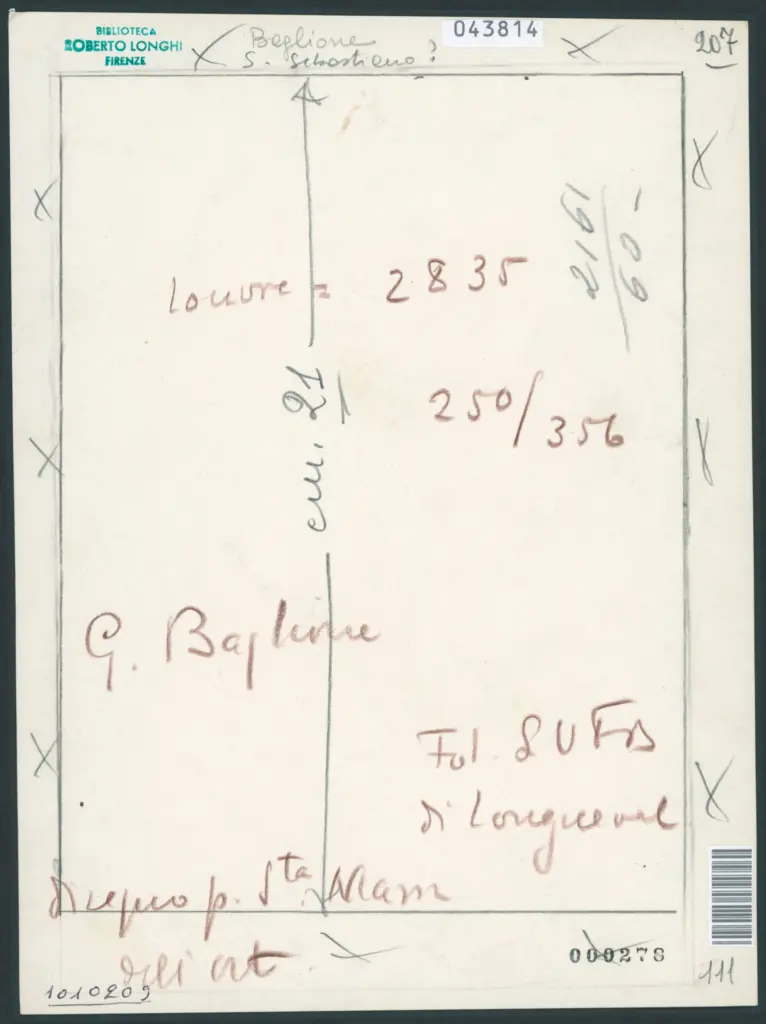 Baglione Giovanni  - sec. XVII - San Sebastiano curato dagli angeli