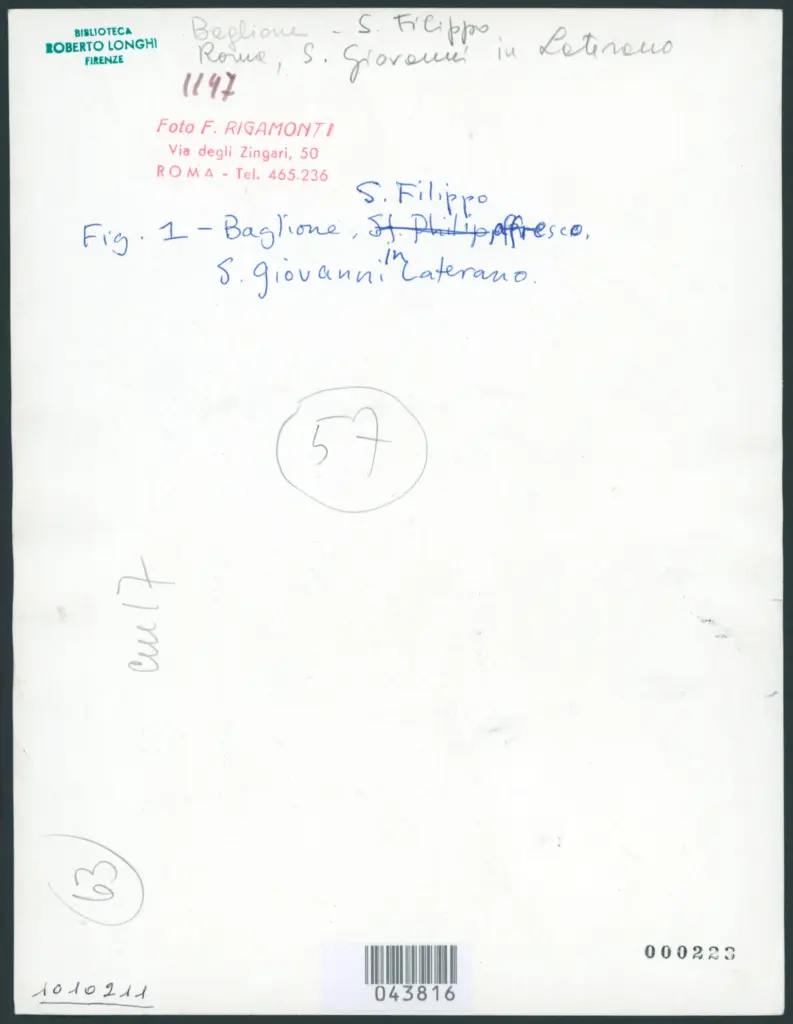 Baglione Giovanni  - sec. XVI/ XVII - San Filippo