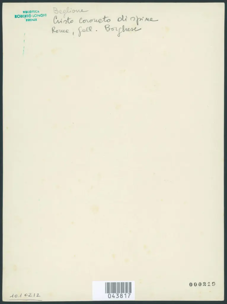 Baglione Giovanni  - sec. XVII - Ecce Homo