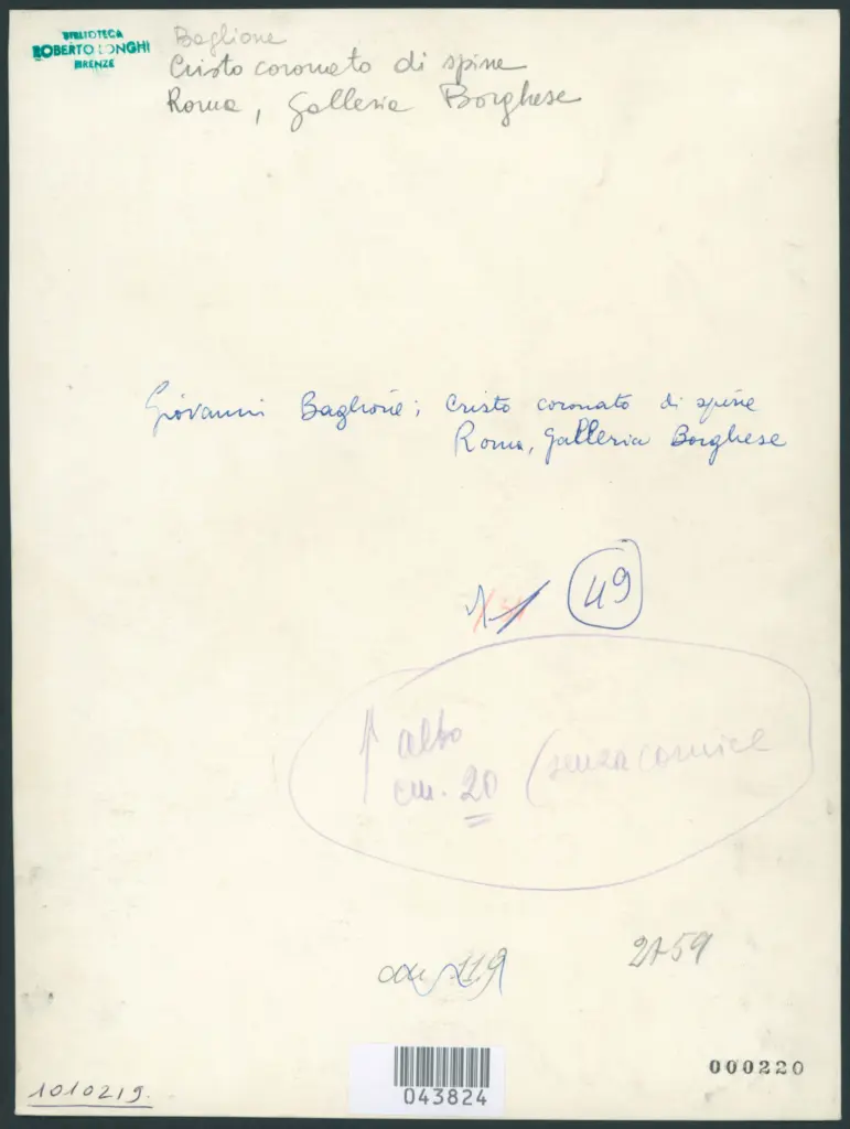 Roma - R. Galleria Borghese. Gesù legato (Giovanni Baglioni).