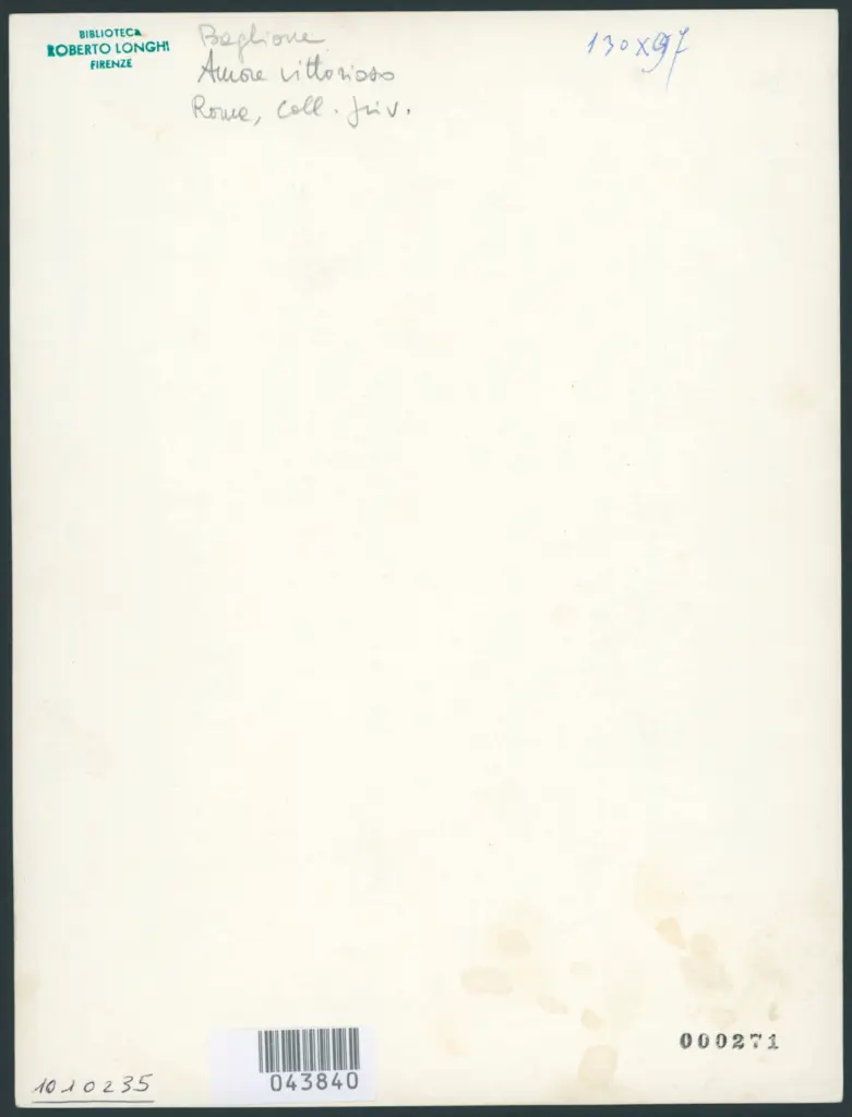 Baglione Giovanni  - sec. XVI/ XVII - Amore vincitore