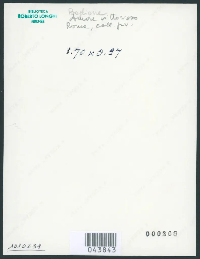 Baglione Giovanni  - sec. XVI/ XVII - Amore vincitore