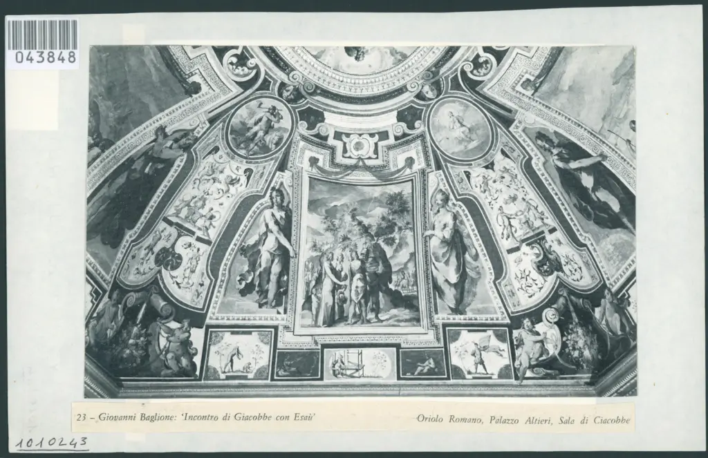 22 - Giovanni Baglione: 'Incontro di Giacobbe con Esaù'. Oriolo Romano, Palazzo Altieri, Sala di Giacobbe