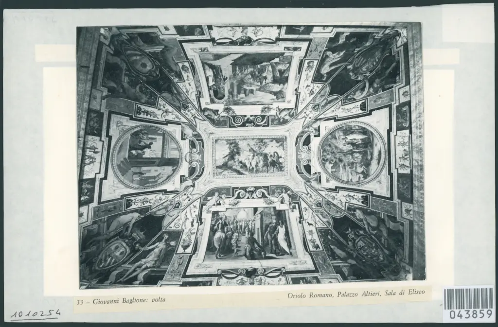 33 - Giovanni Baglione: volta. Oriolo Romano, Palazzo Altieri, Sala di Eliseo