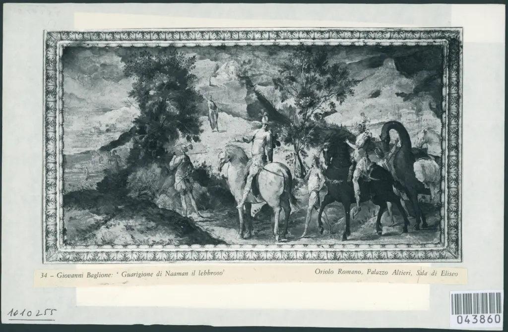 34 - Giovanni Baglione: 'Guarigione di Naaman il lebbroso'. Oriolo Romano, Palazzo Altieri, Sala di Eliseo