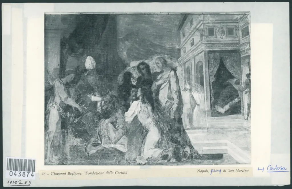 46 - Giovanni Baglione: 'Fondazione della Certosa'. Napoli, Chiesa di San Martino