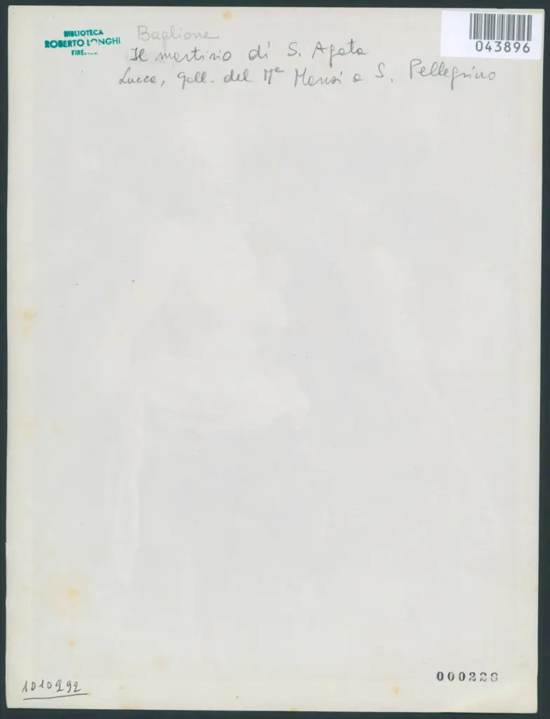 Lucca - Galleria del M. Mansi a S. Pellegrino. Il Martirio di S. Agata. (Domenichino.)