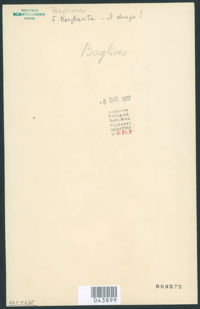 Baglione Giovanni  - sec. XVI/ XVII - Santa Marta