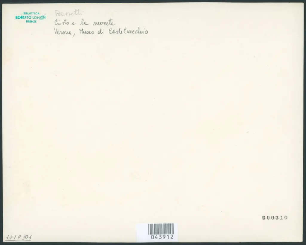 Verona. Museo di Castelvecchio - Cristo e la moneta (Marcantonio Bassetti, 1588-1630)