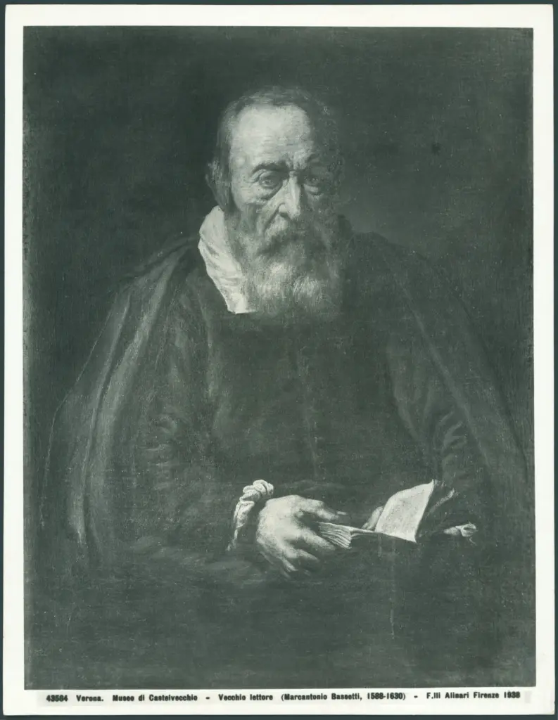 Ritratto di vecchio con libro