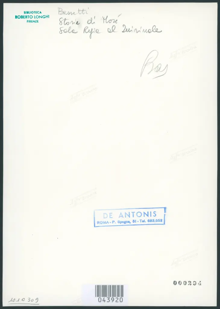 Bassetti Marcantonio  - sec. XVII - Storie della vita di Mosé