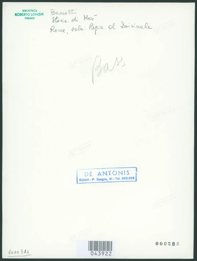 Bassetti Marcantonio  - sec. XVII - Storie della vita di Mosé