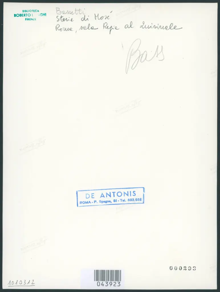 Bassetti Marcantonio  - sec. XVII - Storie della vita di Mosé