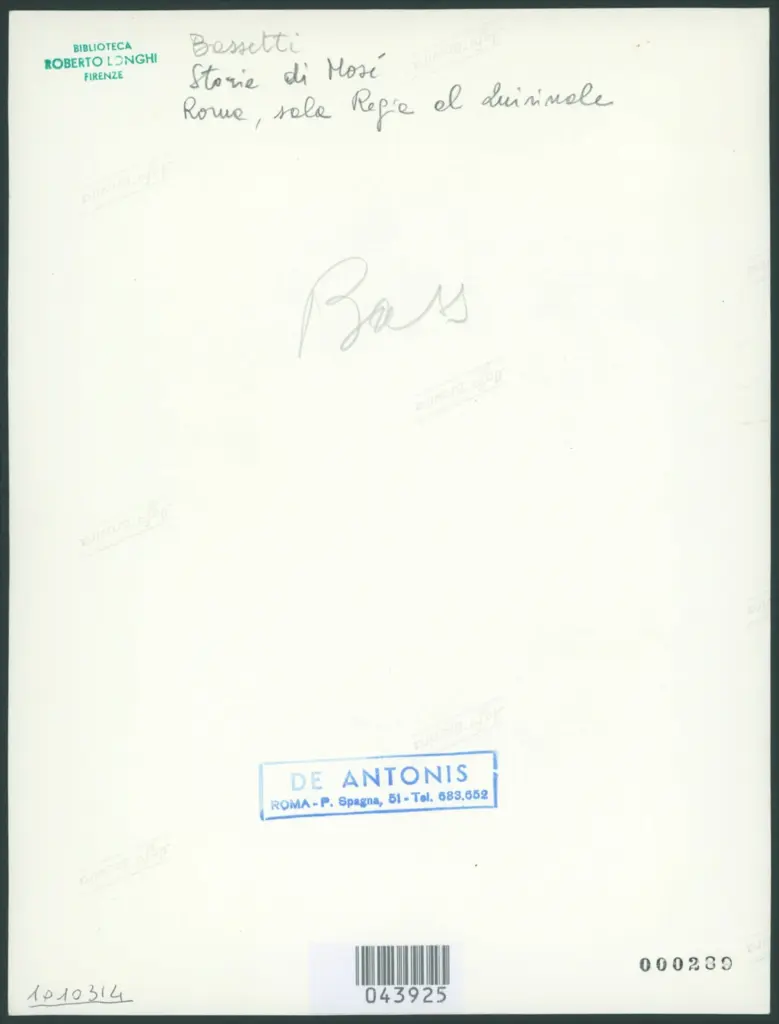 Bassetti Marcantonio  - sec. XVII - Storie della vita di Mosé