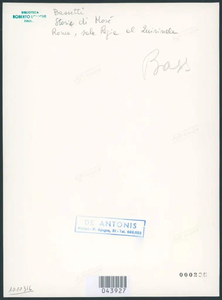 Bassetti Marcantonio  - sec. XVII - Storie della vita di Mosé