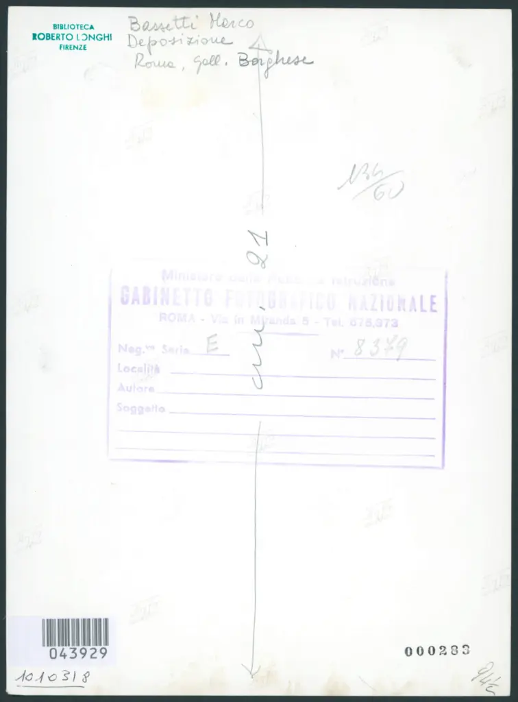 Bassetti Marcantonio  - sec. XVII - Deposizione di Cristo dalla croce