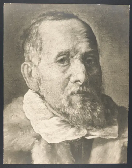 Ritratto di vecchio con cane