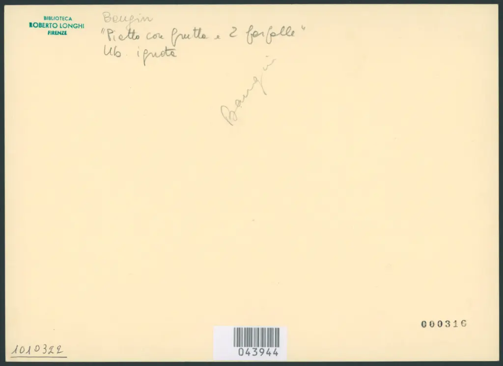 Baugin Lubin - sec. XVII - Piatto con frutta e due farfalle