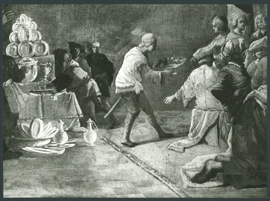 Santa Maria Maddalena unge i piedi di Cristo