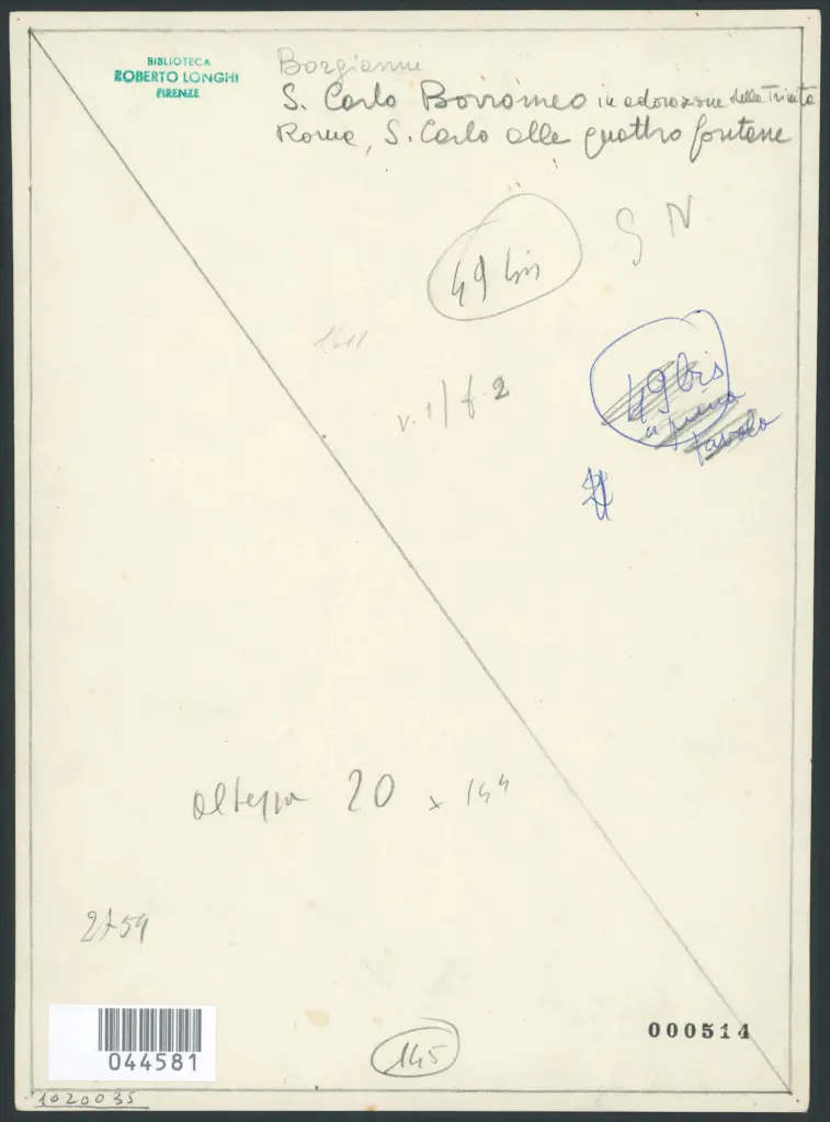 Borgianni Orazio  - sec. XVII - San Carlo Borromeo in adorazione della Trinità