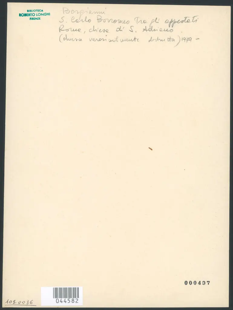 Roma - Chiesa di S. Adriano. S. Carlo Borromeo tra gli Appestati. (Orazio Borgianni).
